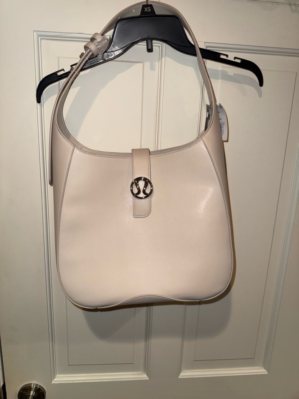 NWT Lululemon Leather Alternative Shoulder Bag Tote Cashew Ivory